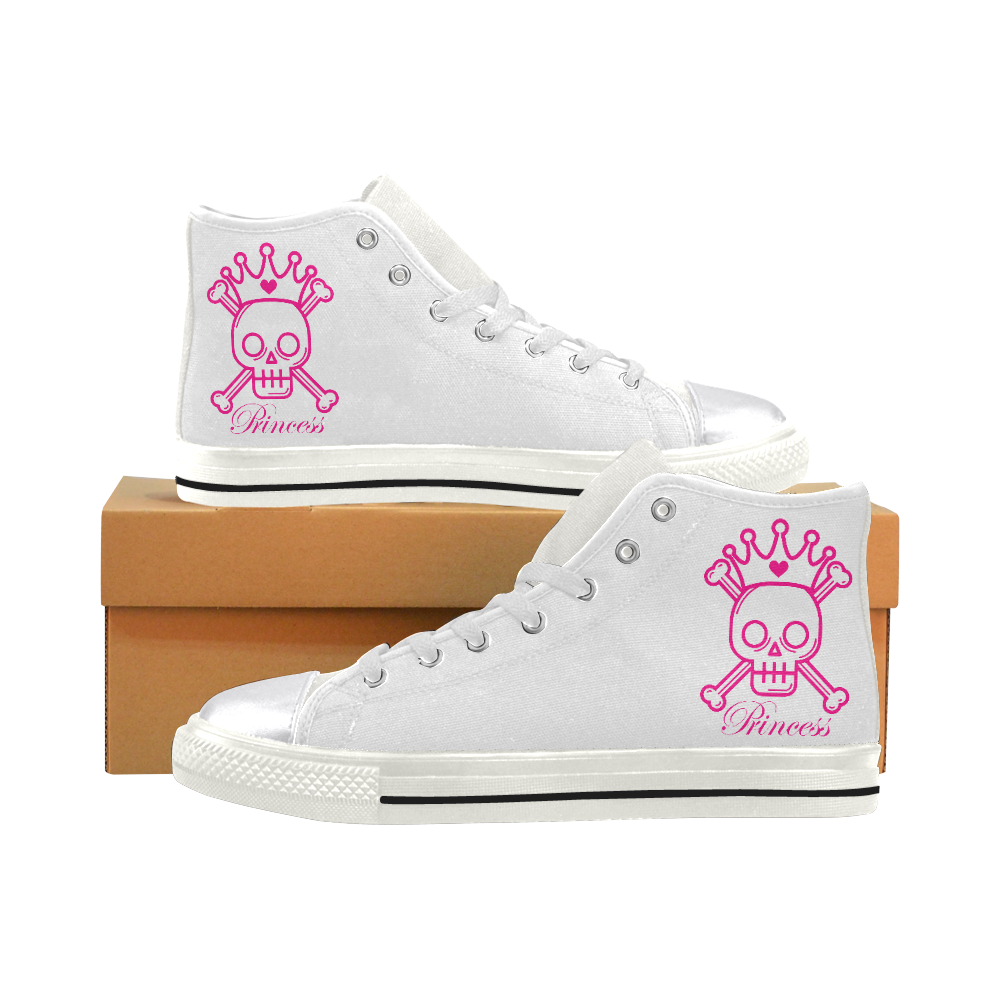 Princess Women's Classic High Top Canvas Shoes (Model 017)