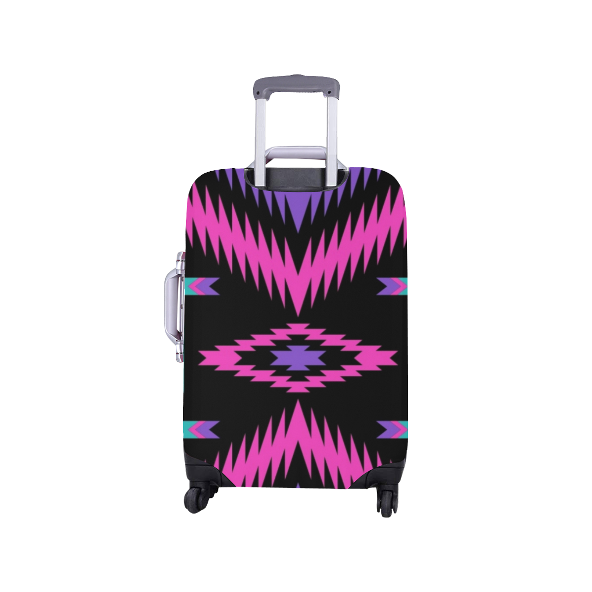 Aztec - Hot Pink Luggage Cover/Small 18"-21"