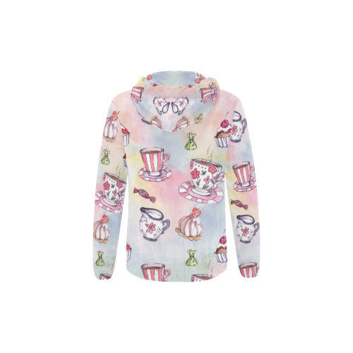 Coffee and sweeets All Over Print Full Zip Hoodie for Kid (Model H14)