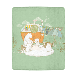 Happy Camping Bears Ultra-Soft Micro Fleece Blanket 50"x60"