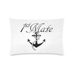 For the 1st Mate Custom Zippered Pillow Case 16"x24"(Twin Sides)
