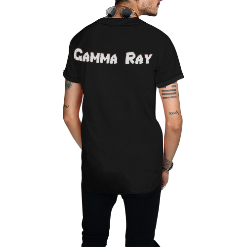 Gamma Ray black All Over Print Baseball Jersey for Men (Model T50)