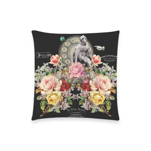 Nuit des Roses Revisited for Him Custom  Pillow Case 18"x18" (one side) No Zipper