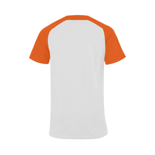 Hippie Ganja Guru Orange Men's Raglan T-shirt Big Size (USA Size) (Model T11)
