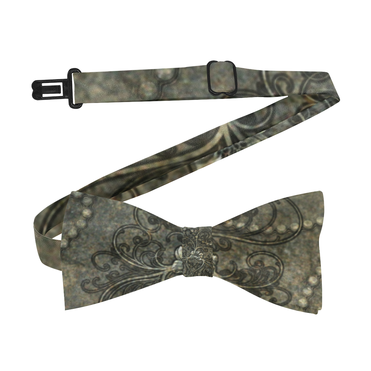 Floral design in stone optic Custom Bow Tie