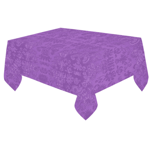 Purple Royalty Cotton Linen Tablecloth 60"x 84"