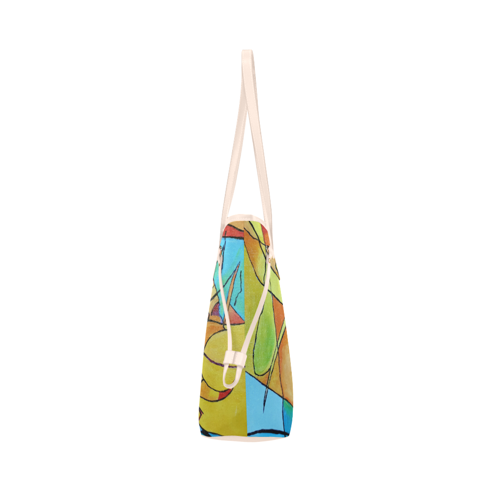 ABSTRACT NO. 1 Clover Canvas Tote Bag (Model 1661)