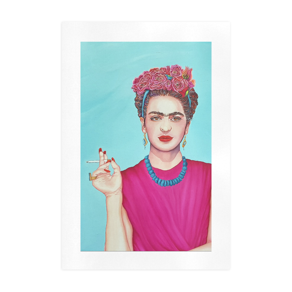 FRIDA IN THE PINK Art Print 19‘’x28‘’