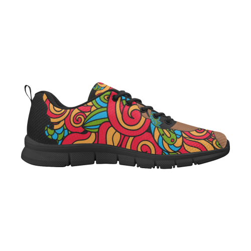Afro Woman Zentagle Women's Breathable Running Shoes (Model 055)