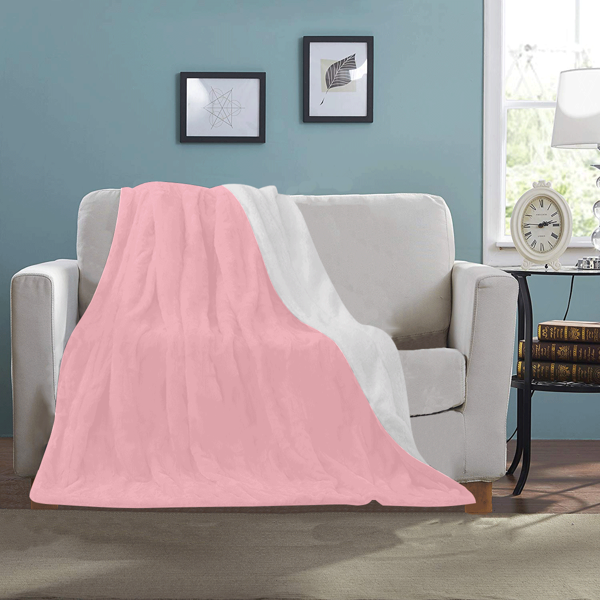 color light pink Ultra-Soft Micro Fleece Blanket 30''x40''