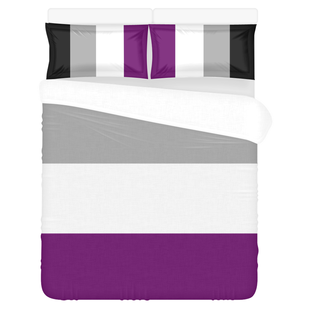 Asexual Flag 3-Piece Bedding Set