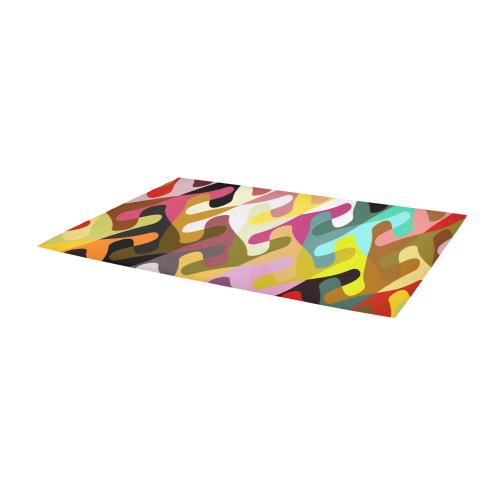 Colorful shapes Area Rug 9'6''x3'3''