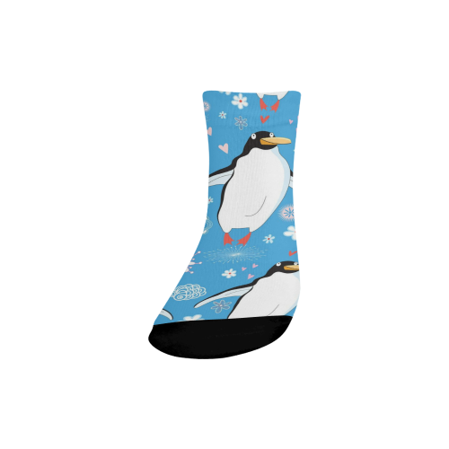 Happy Dancing Penguins Quarter Socks