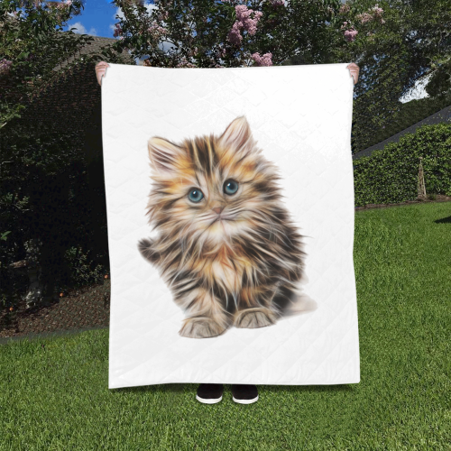 Lovely Cute Kitty Quilt 40"x50"