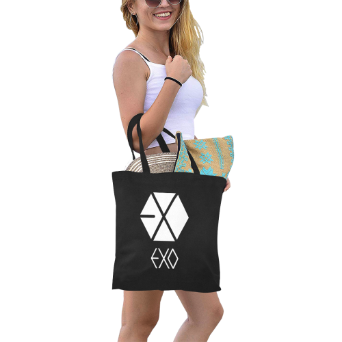 EXO All Over Print Canvas Tote Bag/Small (Model 1697)