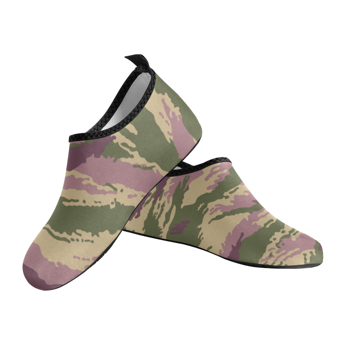 Russian kamysh PFO camouflage Men's Slip-On Water Shoes (Model 056)