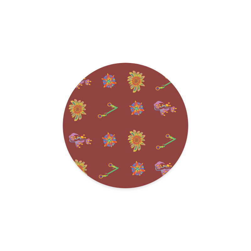 Super Tropical Floral 2 Round Coaster