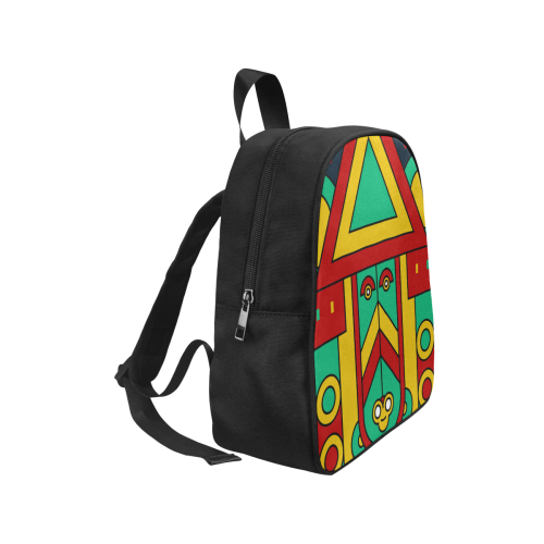 Aztec Spiritual Tribal Fabric School Backpack (Model 1682) (Small)