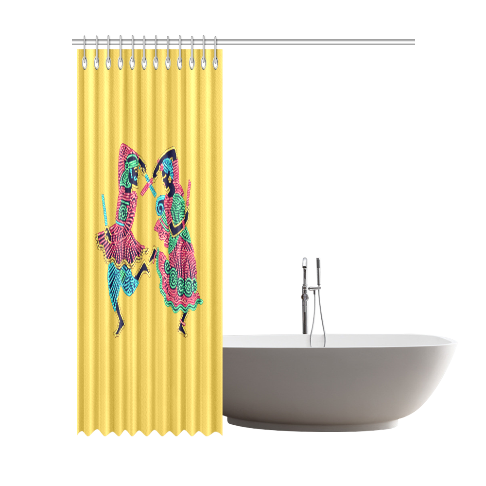 Indian Dancers Shower Curtain 72"x84"