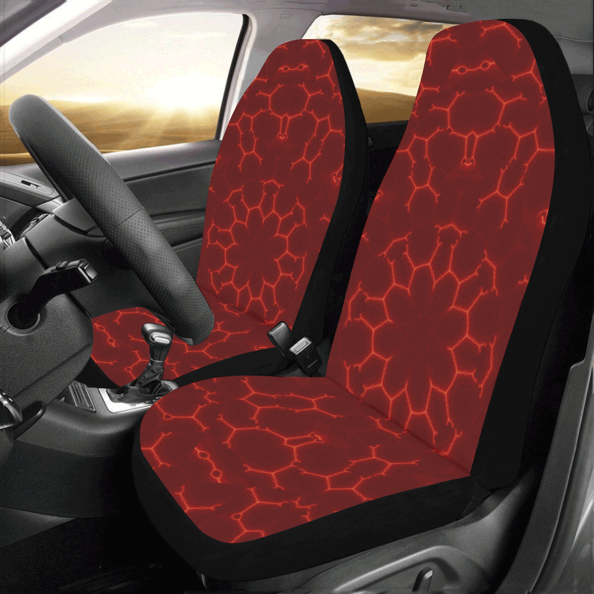 Warm Floral Car Seat Covers (Set of 2)