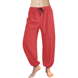 Poppy Red Women's All Over Print Harem Pants (Model L18)