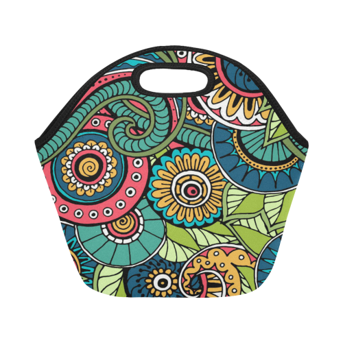 Mandala Pattern Neoprene Lunch Bag/Small (Model 1669)