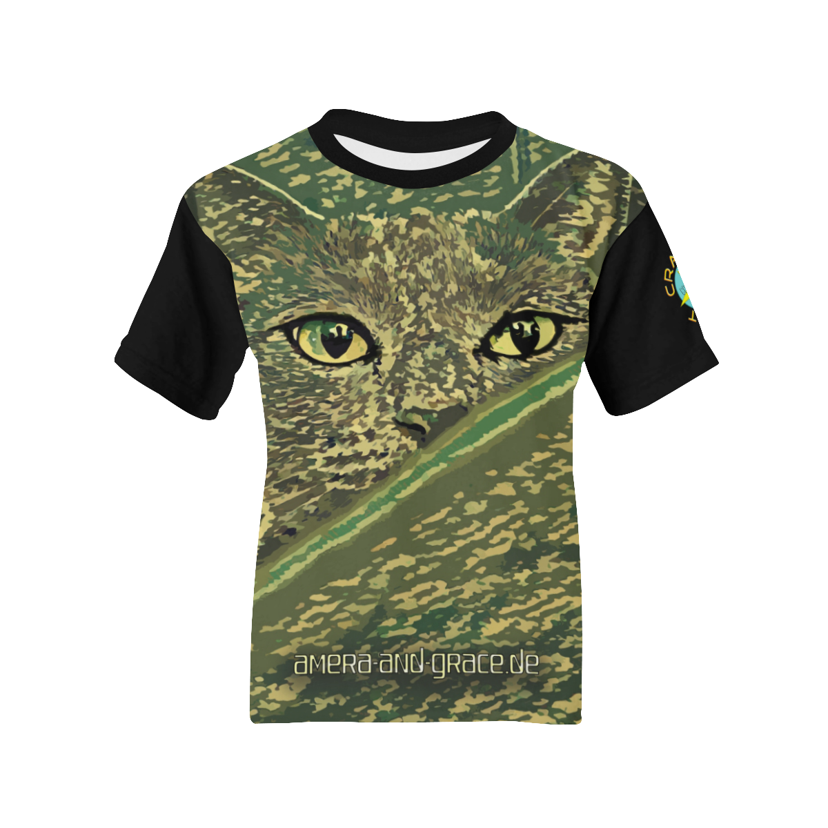 CAT AMERA CAMOUFLAGE II Kids' All Over Print T-shirt (Model T65)