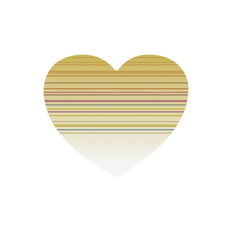 gold ethnic lines Heart-shaped Mousepad