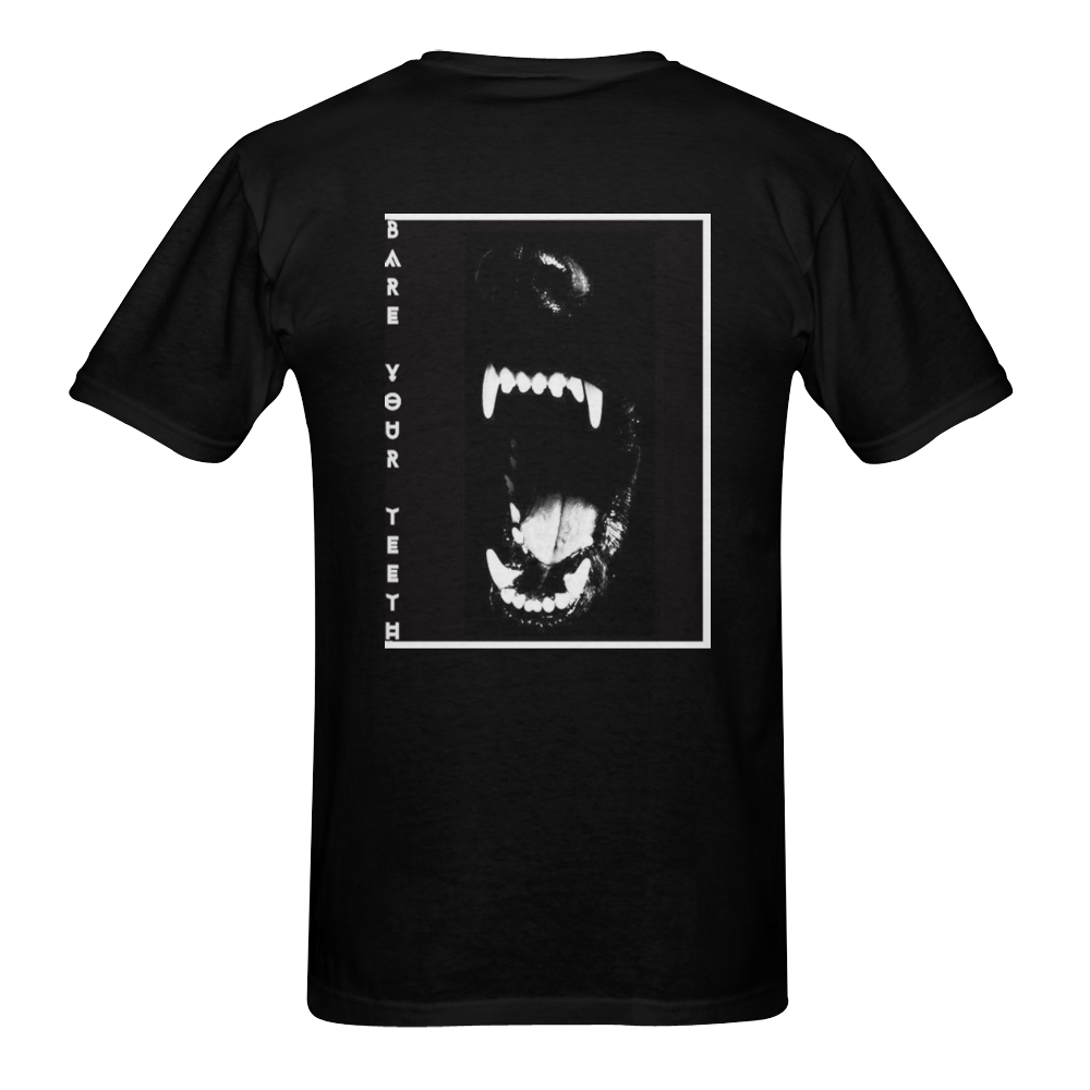 Bare Your Teeth Men's T-Shirt in USA Size (Two Sides Printing)