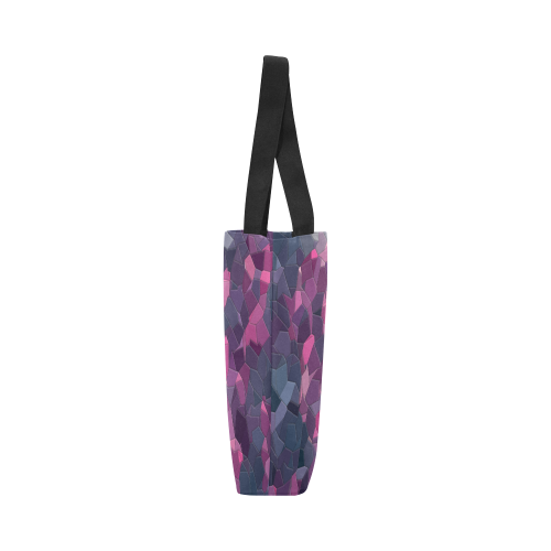 purple pink magenta mosaic #purple Canvas Tote Bag (Model 1657)