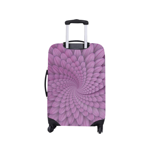 pink flower spiral droste escher Luggage Cover/Small 18"-21"