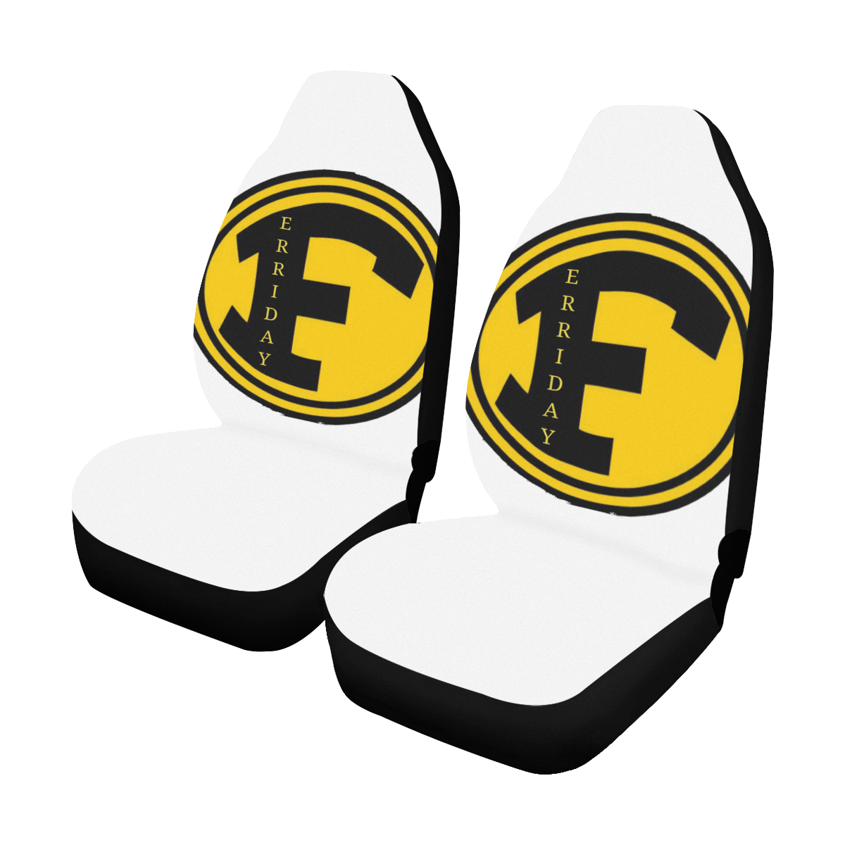 FHS white Car Seat Covers (Set of 2)