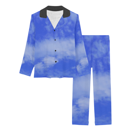 Blue Clouds Women's Long Pajama Set