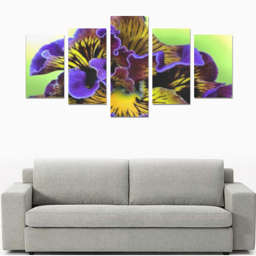 Violet flower Canvas Print Sets C (No Frame)