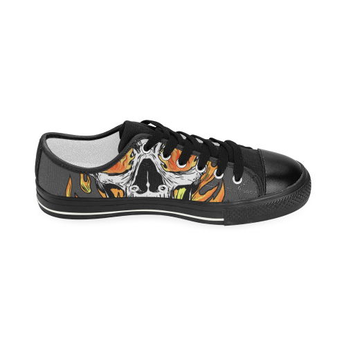 craneo fire Women's Classic Canvas Shoes (Model 018)