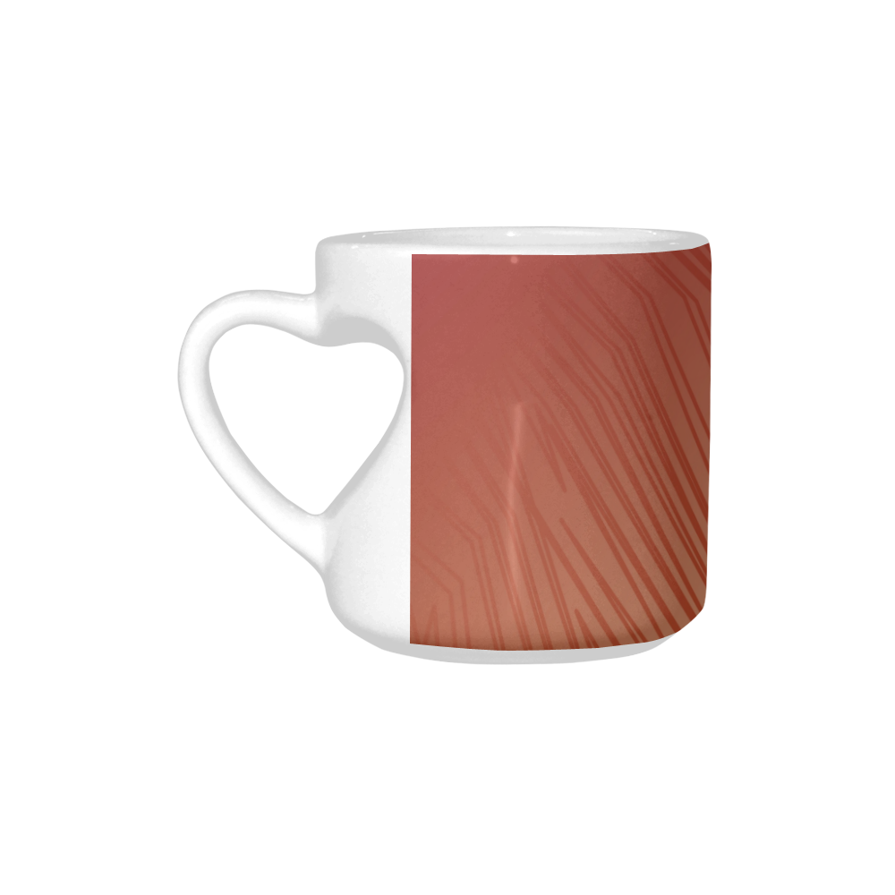 mug with CHOCO LINES Heart-shaped Mug(10.3OZ)