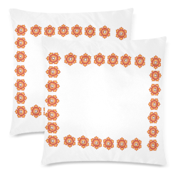 sacral chakra Custom Zippered Pillow Cases 18"x 18" (Twin Sides) (Set of 2)