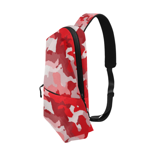 camouflage red Chest Bag (Model 1678)