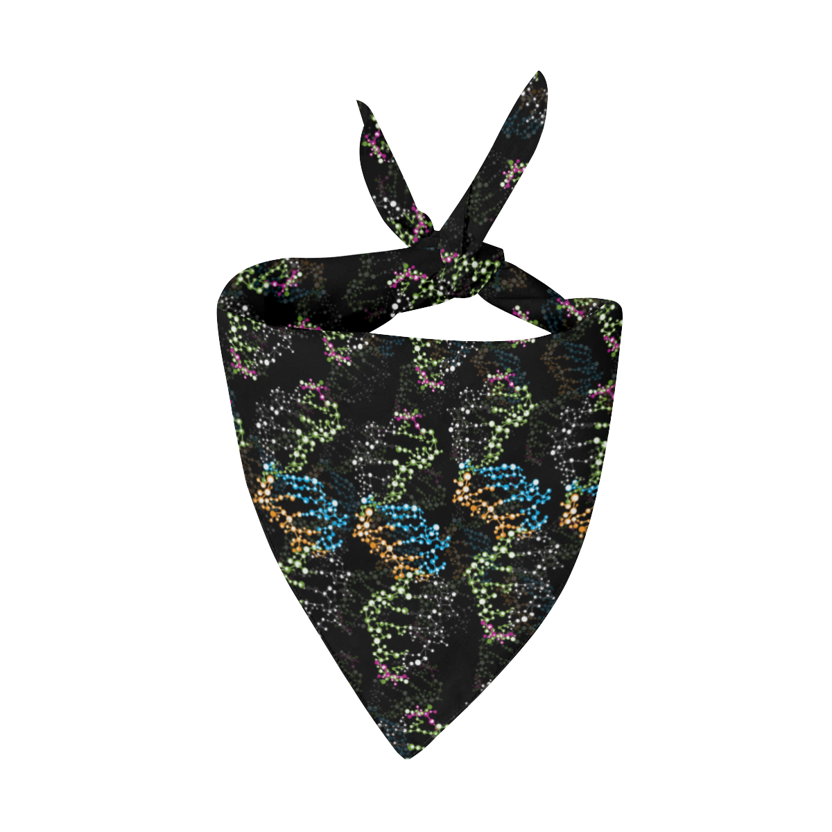 DNA pattern - Biology - Scientist Pet Dog Bandana/Large Size