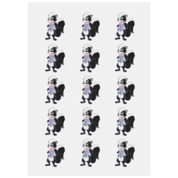 Skunk Groom Personalized Temporary Tattoo (15 Pieces)