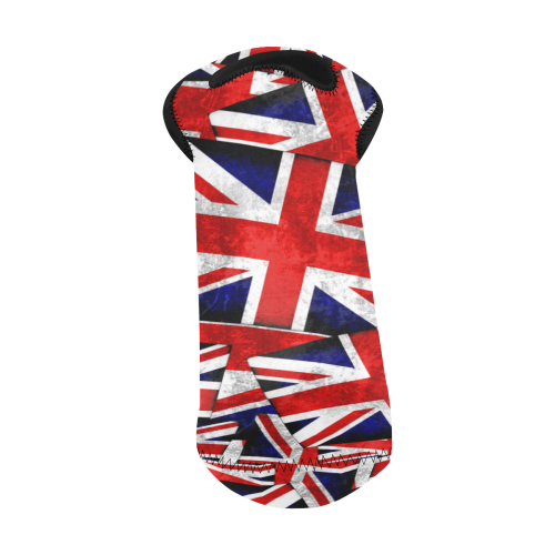 Union Jack British UK Flag Neoprene Wine Bag