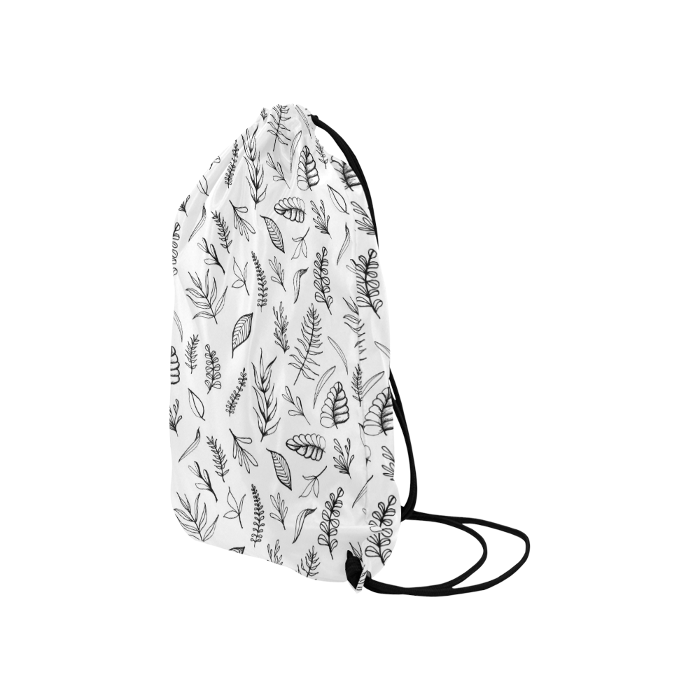 DANCING LEAVES Small Drawstring Bag Model 1604 (Twin Sides) 11"(W) * 17.7"(H)