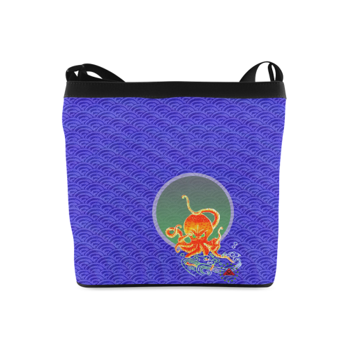 The Lowest of Low Japanese Angry Octopus Crossbody Bags (Model 1613)