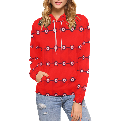 10000 art324 3 All Over Print Hoodie for Women (USA Size) (Model H13)
