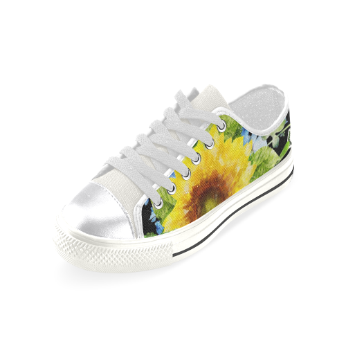 Fairlings Delight's Sunflower Bouquets Women's Kicks 53086Aa Women's Classic Canvas Shoes (Model 018)
