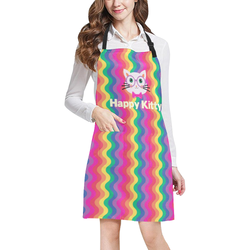Happy Kitty All Over Print Apron