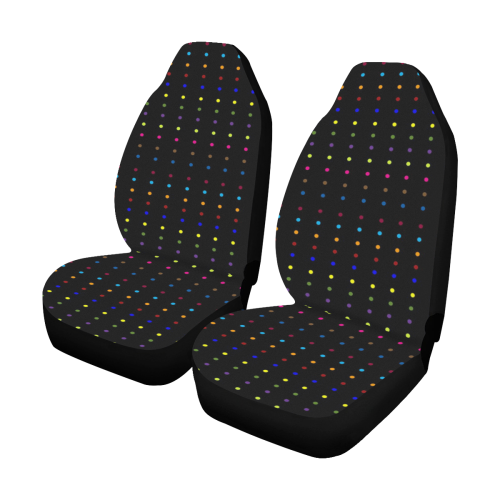 Dots & Colors Modern, Colorful pattern design Car Seat Covers (Set of 2)