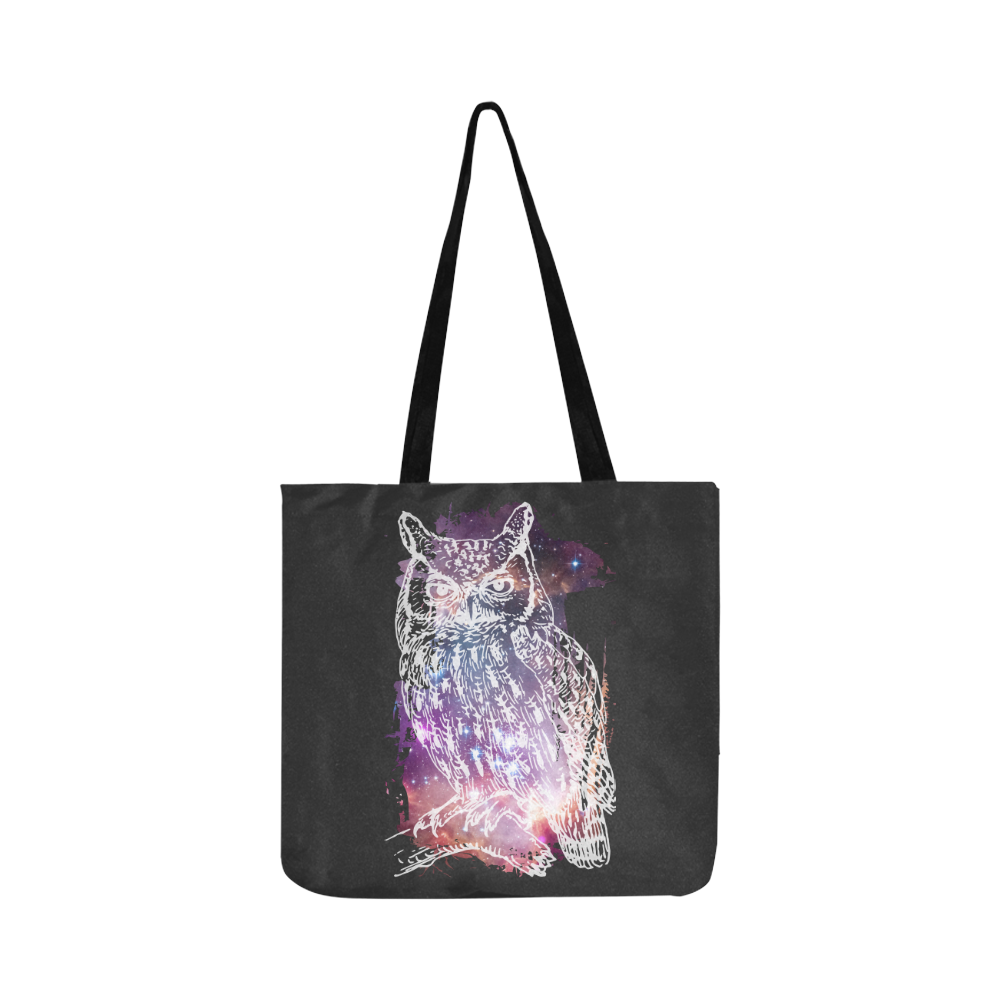 Cosmic Owl - Galaxy - Hipster Reusable Shopping Bag Model 1660 (Two sides)