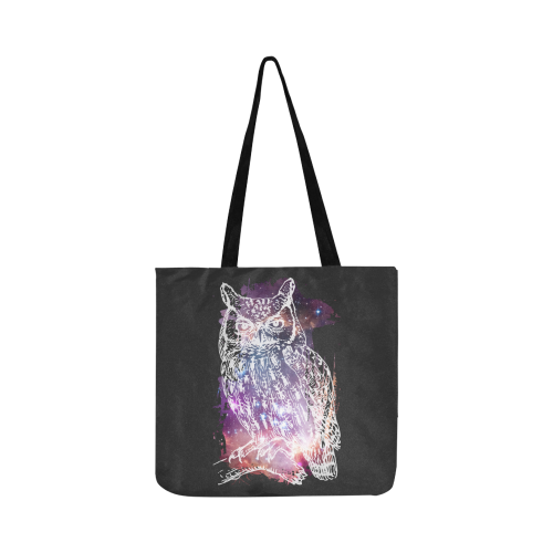 Cosmic Owl - Galaxy - Hipster Reusable Shopping Bag Model 1660 (Two sides)