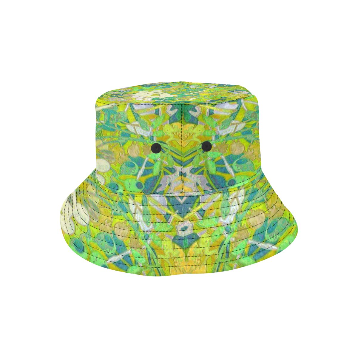 floral 1 abstract in green All Over Print Bucket Hat